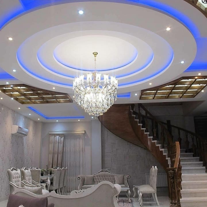 3D Gypsum Ceiling with Lighting in Nairobi